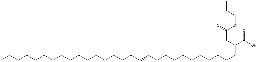 2-(11-Octacosenyl)succinic acid 1-hydrogen 4-propyl ester Struktur