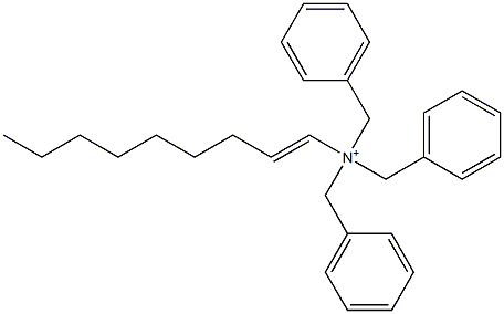 (1-Nonenyl)tribenzylaminium Struktur