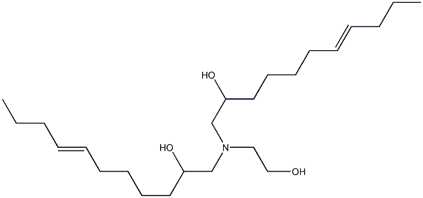 1,1'-[(2-Hydroxyethyl)imino]bis(7-undecen-2-ol) Struktur