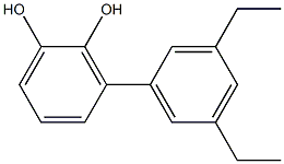 3-(3,5-Diethylphenyl)benzene-1,2-diol Struktur