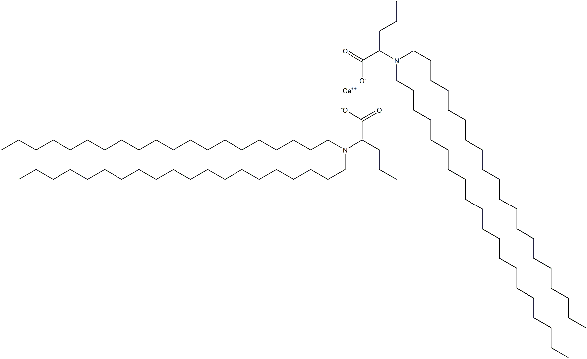 Bis[2-(diicosylamino)valeric acid]calcium salt Struktur