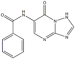 6-Benzoylamino[1,2,4]triazolo[1,5-a]pyrimidin-7(1H)-one Struktur