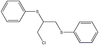 1,2-Bis(phenylthio)-3-chloropropane Struktur