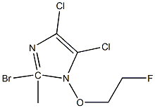 2-Bromo-4,5-dichloro 1-(2-fluoroethoxy)methyl-1H-imidazole Struktur