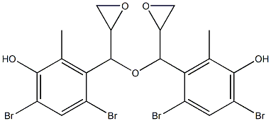 2,4-Dibromo-5-hydroxy-6-methylphenylglycidyl ether Struktur