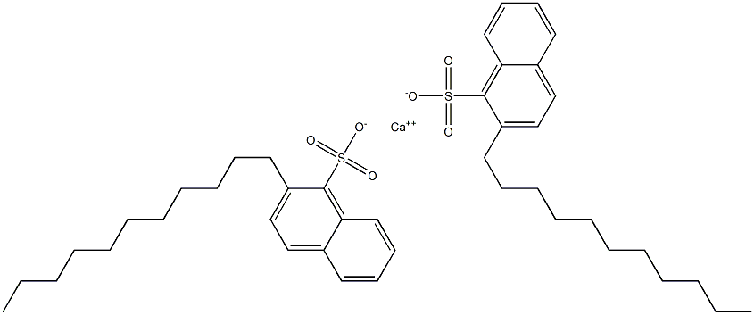 Bis(2-undecyl-1-naphthalenesulfonic acid)calcium salt Struktur