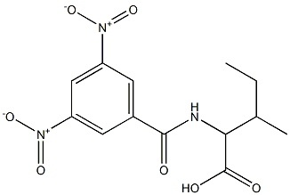 2-[(3,5-Dinitrobenzoyl)amino]-3-methylpentanoic acid Struktur