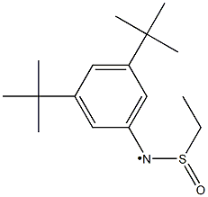 N-(3,5-Di-tert-butylphenyl)-N-(ethylsulfinyl)aminyl radical Struktur