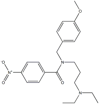 N-[3-(Diethylamino)propyl]-N-(4-methoxybenzyl)-4-nitrobenzamide Struktur