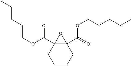 7-Oxabicyclo[4.1.0]heptane-1,6-dicarboxylic acid dipentyl ester Struktur