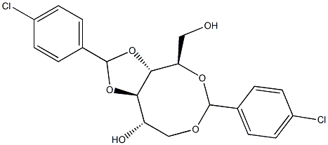 1-O,5-O:3-O,4-O-Bis(4-chlorobenzylidene)-D-glucitol Struktur