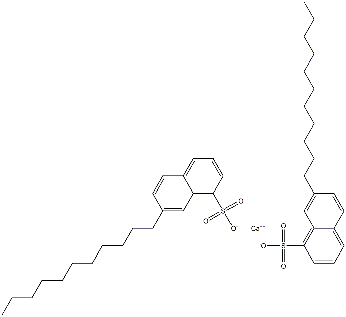 Bis(7-undecyl-1-naphthalenesulfonic acid)calcium salt Struktur