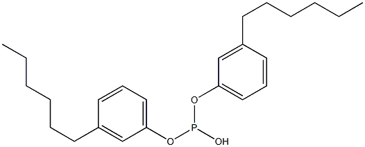 Phosphorous acid di(3-hexylphenyl) ester Struktur