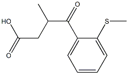 3-Methyl-4-oxo-4-[2-(methylthio)phenyl]butanoic acid Struktur