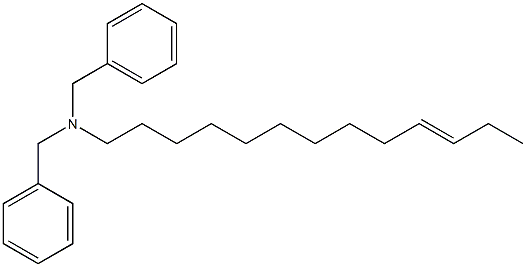 (10-Tridecenyl)dibenzylamine Struktur