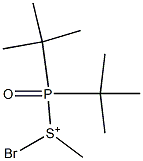 Bromo(di-tert-butylphosphinyl)(methyl)sulfonium Struktur