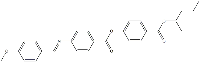 4-[4-(4-Methoxybenzylideneamino)benzoyloxy]benzoic acid (1-ethylbutyl) ester Struktur