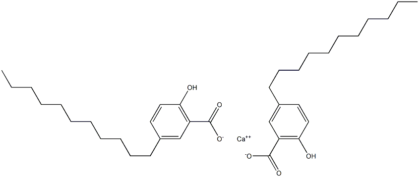 Bis(3-undecyl-6-hydroxybenzoic acid)calcium salt Struktur