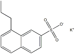 8-Propyl-2-naphthalenesulfonic acid potassium salt Struktur