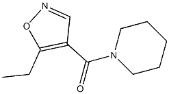 4-(Piperidinocarbonyl)-5-ethylisoxazole Struktur