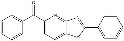 2-(Phenyl)-5-benzoyloxazolo[4,5-b]pyridine Struktur