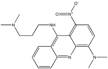 1-Nitro-N,N-dimethyl-N'-[3-(dimethylamino)propyl]acridine-4,9-diamine Struktur