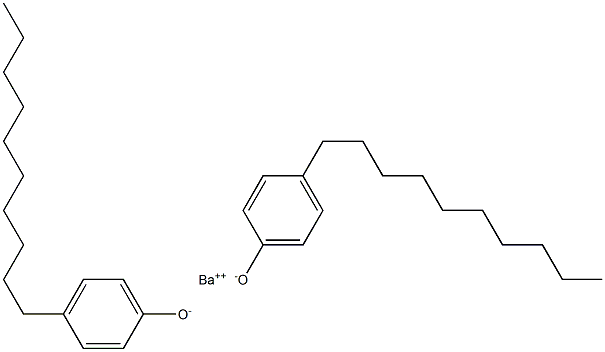 Barium bis(4-decylphenolate) Struktur