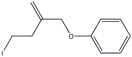 2-Methylene-1-phenoxy-4-iodobutane Struktur