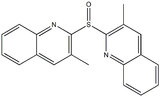 Methyl(quinolin-2-yl) sulfoxide Struktur