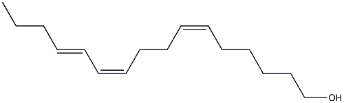 (6Z,10Z,12E)-6,10,12-Hexadecatrien-1-ol Struktur