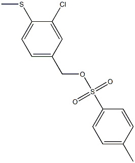 4-Methylbenzenesulfonic acid 3-chloro-4-methylthiobenzyl ester Struktur