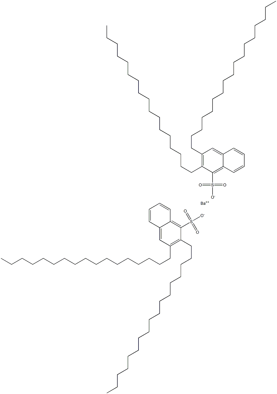 Bis(2,3-diheptadecyl-1-naphthalenesulfonic acid)barium salt Struktur