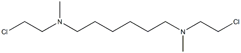 N,N'-Bis(2-chloroethyl)-N,N'-dimethyl-1,6-hexanediamine Struktur