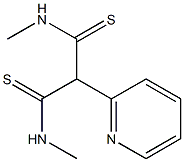 N-Methyl-2-methylthiocarbamoyl-2-(2-pyridyl)thioacetamide Struktur