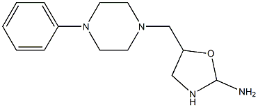 5-[(4-Phenylpiperazin-1-yl)methyl]-2-aminooxazolidine Struktur