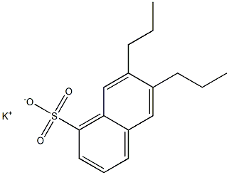 6,7-Dipropyl-1-naphthalenesulfonic acid potassium salt Struktur