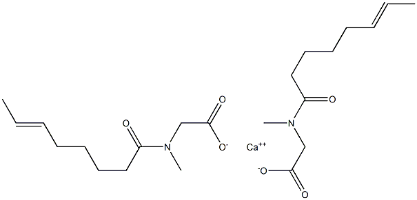 Bis[N-methyl-N-(6-octenoyl)glycine]calcium salt Struktur