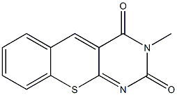 3-Methyl-2H-[1]benzothiopyrano[2,3-d]pyrimidine-2,4(3H)-dione Struktur