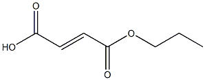 Fumaric acid hydrogen 1-propyl ester Struktur