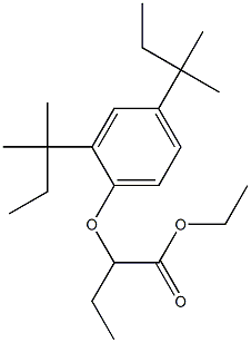 2-[2,4-Di(tert-pentyl)phenoxy]butyric acid ethyl ester Struktur