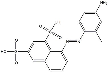 8-[(4-Amino-2-methylphenyl)azo]naphthalene-1,3-disulfonic acid Struktur