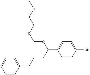 4-[1-[(2-Methoxyethoxy)methoxy]-4-phenylbutyl]phenol Struktur