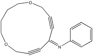 10-Phenylimino-1,6-dioxacyclotrideca-8,11-diyne Struktur