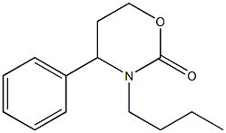 4-Phenyl-3-butyltetrahydro-2H-1,3-oxazin-2-one Struktur