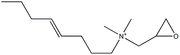 N,N-Dimethyl-N-(4-octenyl)-2-oxiranemethanaminium Struktur