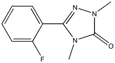 2,4-Dimethyl-5-(2-fluorophenyl)-2H-1,2,4-triazol-3(4H)-one Struktur