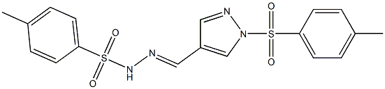 1-(p-Tolylsulfonyl)-1H-pyrazole-4-carbaldehyde (p-tolylsulfonyl)hydrazone Struktur