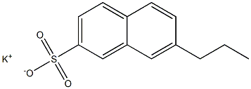 7-Propyl-2-naphthalenesulfonic acid potassium salt Struktur