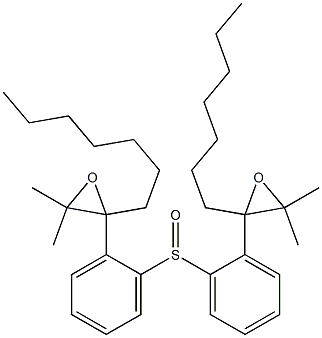 (2-Heptyl-3,3-dimethyloxiranyl)phenyl sulfoxide Struktur