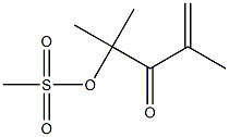 2,4-Dimethyl-4-mesyloxy-1-penten-3-one Struktur